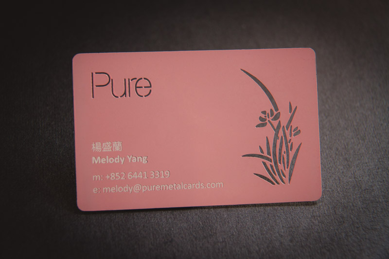 Pure Metal Cards Pantone Color Card