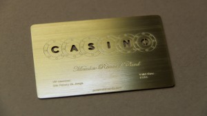 Pure Metal Cards Casino Card