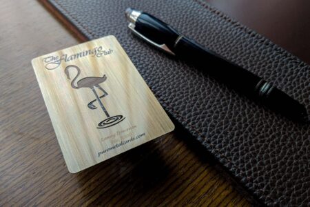 Pure Metal Cards - antique brass metal membership card