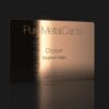 Pure Metal Cards brushed copper business card Pure Metal Cards brushed copper business card