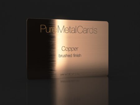 Pure Metal Cards brushed copper business card Pure Metal Cards brushed copper business card