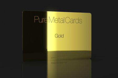 Pure Metal Cards gold card