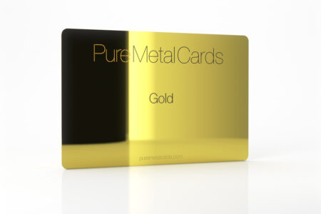 Pure Metal Cards gold card