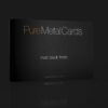 Pure Metal Cards matt black copper business card Pure Metal Cards matt black copper business card