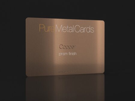 Pure Metal Cards prism copper business card