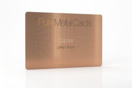 Pure Metal Cards prism copper business card