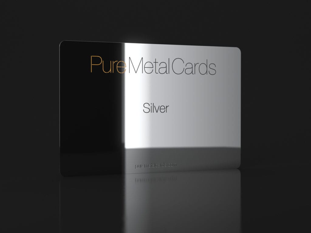Pure Metal Cards silver card