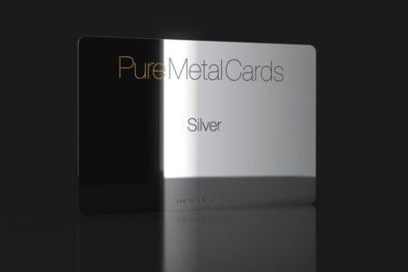 Pure Metal Cards silver card