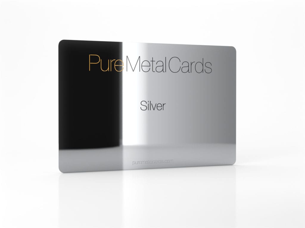 Pure Metal Cards silver card