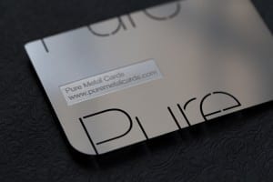 Pure Metal Cards business cards