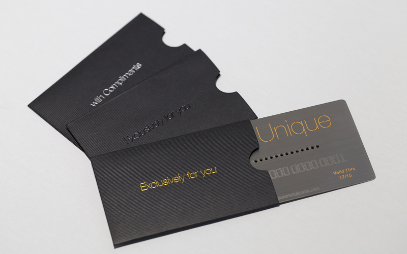 Compliment your metal card with luxury card sleeves