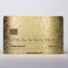 pure-metal-cards-brass-gold-brushed-card-3 Gold brushed metal credit card with embossed design. Privilege Member card.
