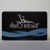 pure-metal-cards-matt-black-contour-stainless-steel-card-3 Matt black contour stainless steel card with Yatch Club logo.