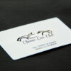 Silver plated metal business card for Classic Car Club member Eric Fabery de Jonge.