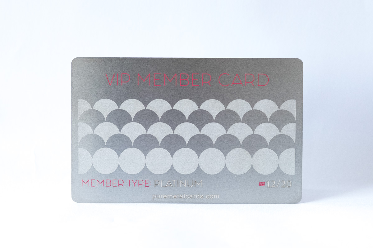 Standard Stainless Steel Cards