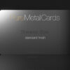 Pure-Metal-Cards-standard-stainless-steel-card-black PureMetalCards: Stainless steel business card, standard finish.