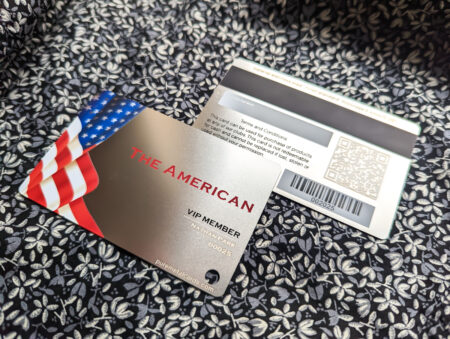 Pure Metal Cards - standard stainless steel member card Pure Metal Cards - standard stainless steel member card - the american