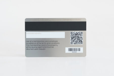 Pure Metal Cards standard stainless steel membership card Pure Metal Cards standard stainless steel membership card