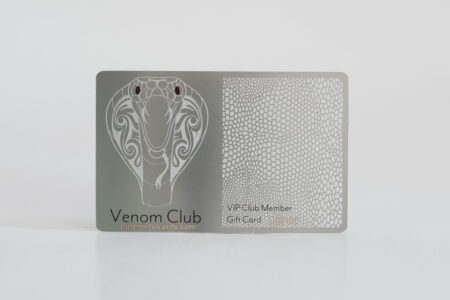 Pure Metal Cards standard stainless steel membership card Pure Metal Cards standard stainless steel membership card