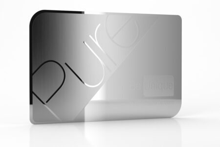 Pure Metal Cards - be unique - etched metal mirror business cards