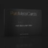 PureMetalCards: Matt black prism finish stainless steel card