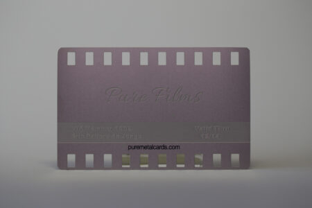 standard-stainless-steel-1 Pure Films VIP metal card; stainless steel card design.