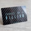 Pure Metal Cards gloss carbon fiber business card