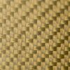 Close-up of gold glass fiber fabric with a woven texture.