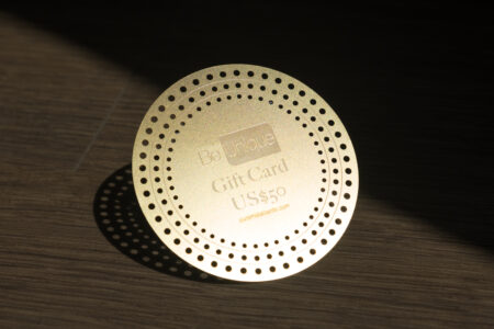 Pure Metal Cards gold metal gift card
