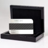 Pure Metal Cards oak presentation case and metal card