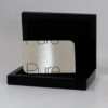 Pure Metal Cards oak presentation case and metal card