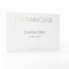 Pure Metal Cards white stainless steel business card Pure Metal Cards white stainless steel business card
