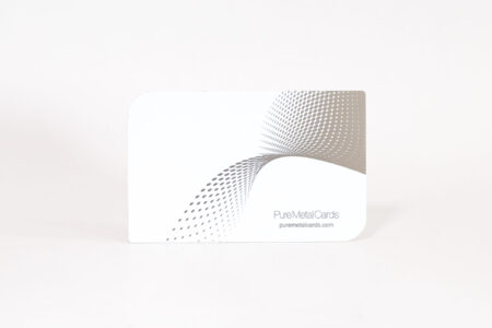 Pure Metal Cards white stainless steel member card