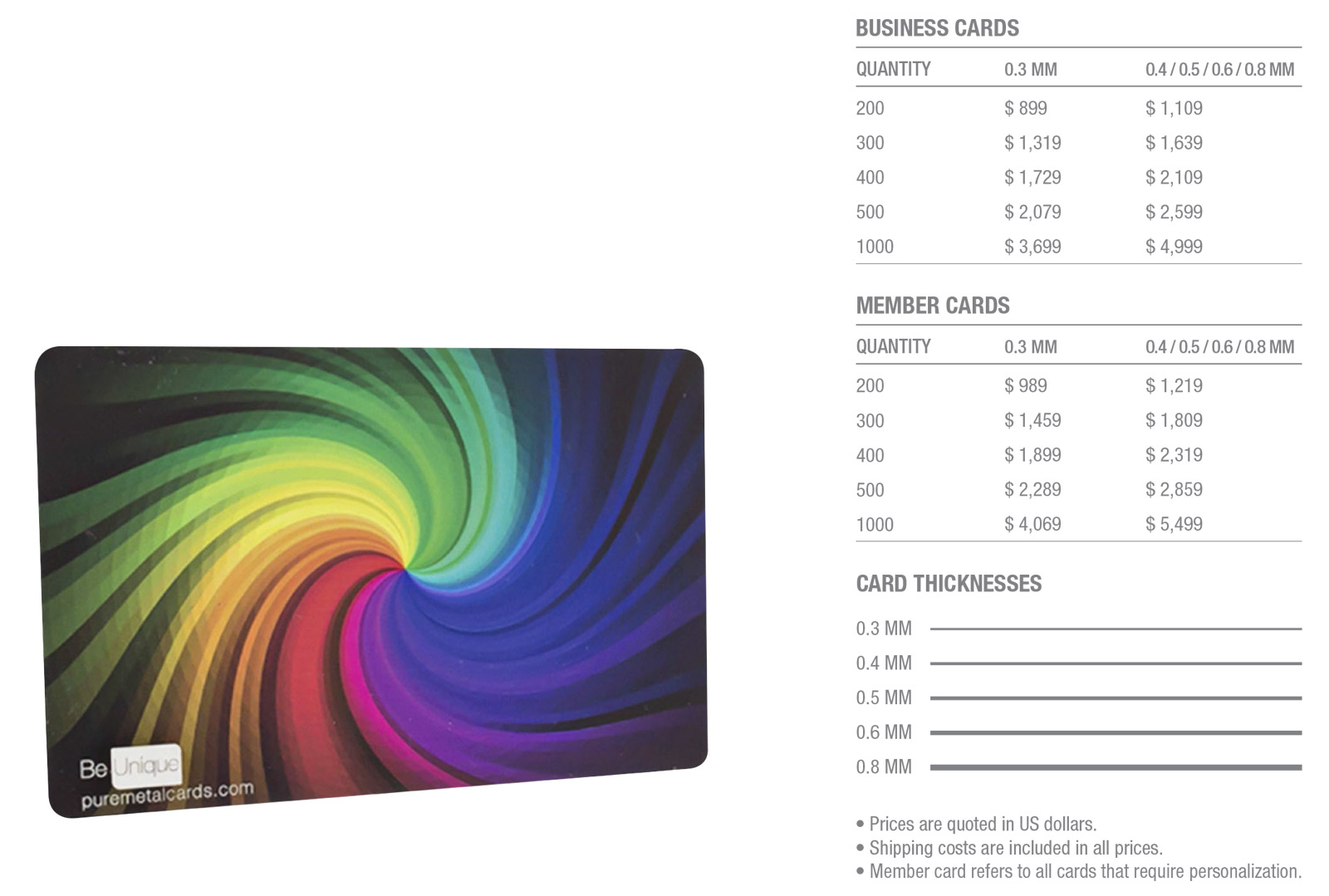 pure-metal-cards-color-stainless-steel-cards-pricing-table