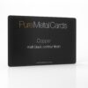 Pure Metal Cards matt black contour copper business card