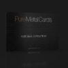 Pure Metal Cards matt black contour copper business card Pure Metal Cards matt black contour copper business card