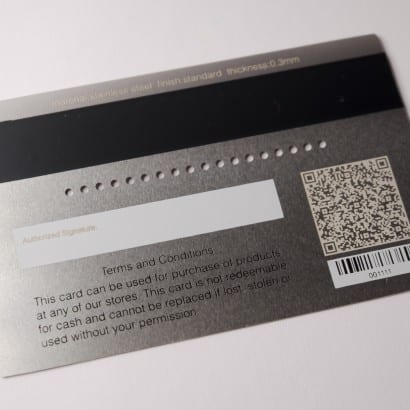 metal gift cards by pure metal cards