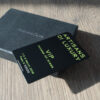 Pure Metal Cards - matt black titanium card