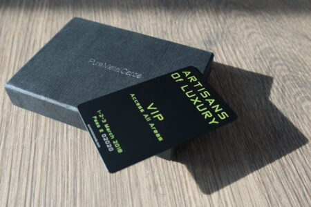 Pure Metal Cards - matt black titanium card