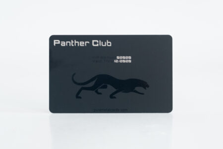 Panther Club Matt Black Titanium card. Valid Thru 12/2020