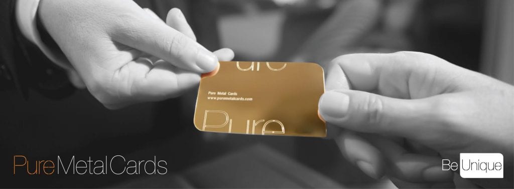 Pure Metal Cards luxury gold card