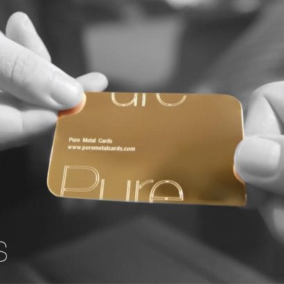 Pure Metal Cards luxury gold card