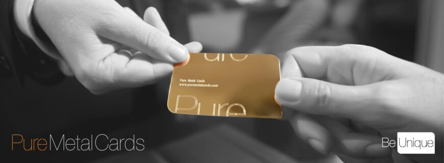 Pure Metal Cards luxury gold card