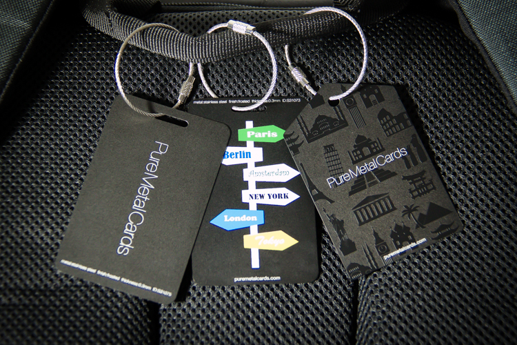 Luggage Tags with Logo Laser Printed , Engraved Luggage Tag