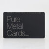 Matt black titanium business cards