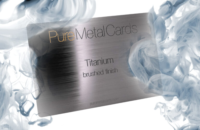 Pure Metal Cards Brushed Titanium Cards