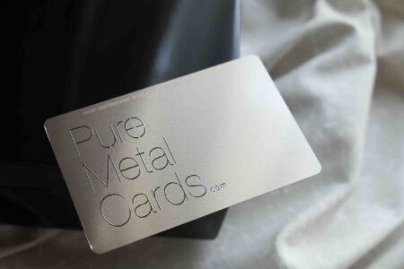 Pure Metal Cards silver contour card_009