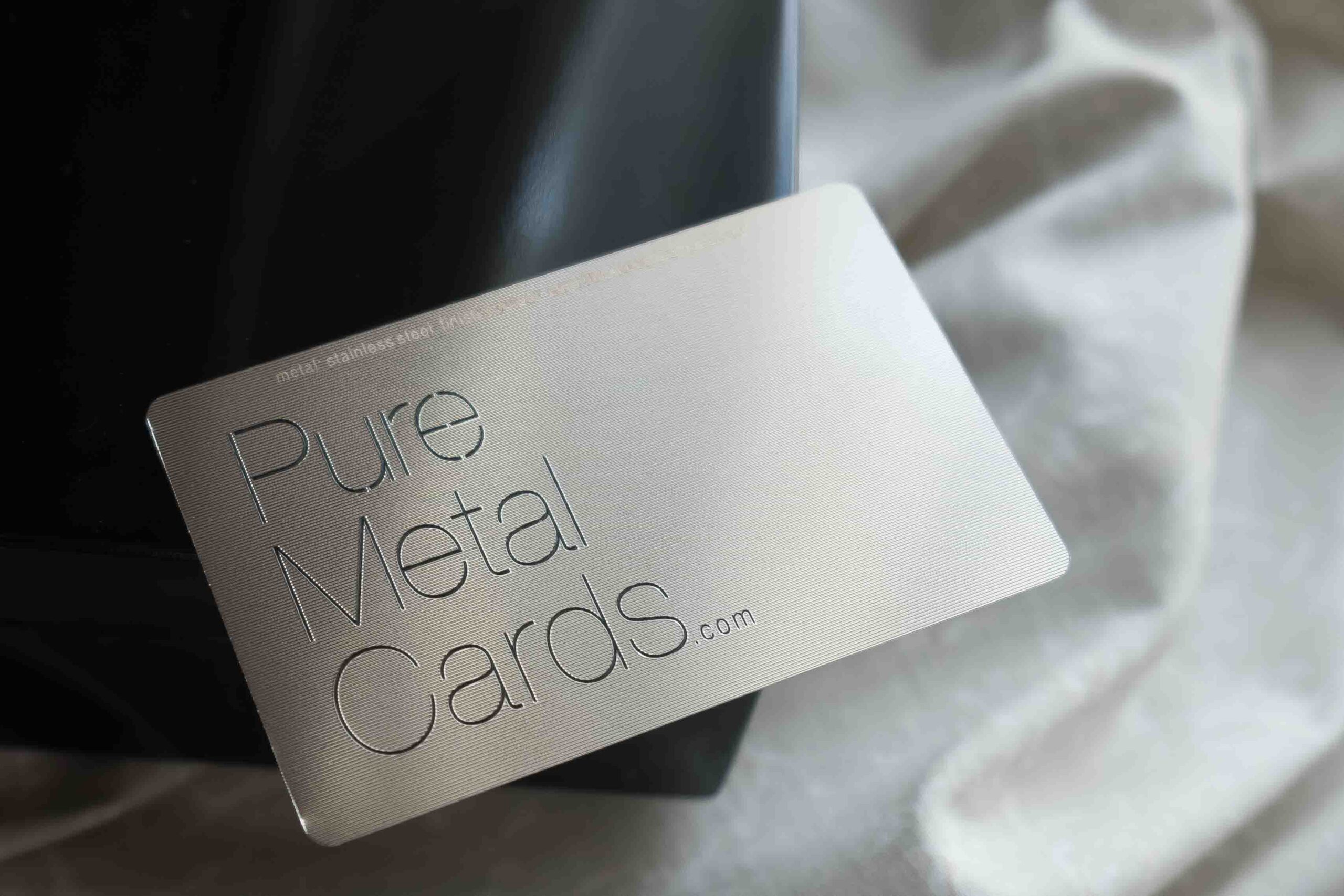 Matt Black Stainless Steel Cards