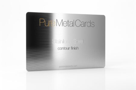 Pure Metal Cards_Stainless Steel contour card