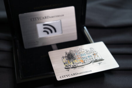Pure Metal Cards brushed steel NFC travel card